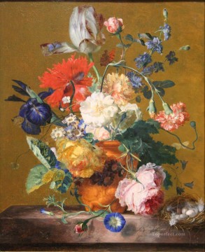 古典的な花 Painting - ヤン・ファン・ホイスムの古典的な花の花束